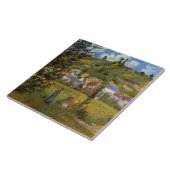 Landschaft in Chaponval, berühmtes Gemälde, Fliese (Seite)