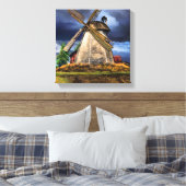 Landschaft in den Niederlanden Canvas Print Leinwanddruck (Insitu (Schlafzimmer))