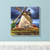 Landschaft in den Niederlanden Canvas Print Leinwanddruck (Insitu (Holzboden))