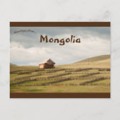 Landschaft in der Mongolei Postkarte (Vorderseite)
