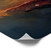 Landschaft in der Nähe des Sees Modernes Poster (Ecke)