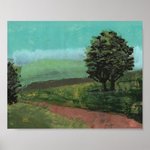 Landschaft in der Nähe des Zuhauses  Poster