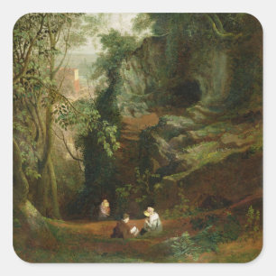 Landschaft in der Nähe von Clifton, c.1822-23 (Öl Quadratischer Aufkleber