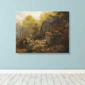 Landschaft in der Nähe von Conway, North Wales (na Leinwanddruck (Insitu (Holzboden))