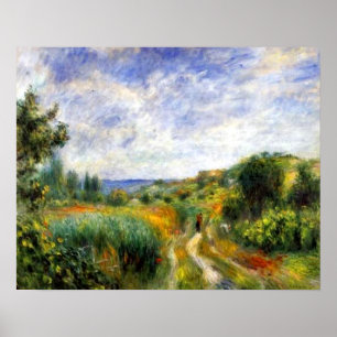 Landschaft in der Nähe von Essoyes Poster