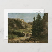 Landschaft in der Nähe von Ornans, c.1858 Postkarte (Vorne/Hinten)