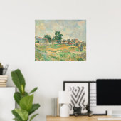 Landschaft in der Nähe von Paris - Paul Cézanne Ku Poster (Heimbüro)
