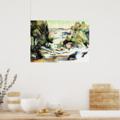 Landschaft in der Provence - Paul Cezanne - c1880 Poster (Küche)