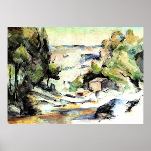 Landschaft in der Provence - Paul Cezanne - c1880 Poster (Vorne)
