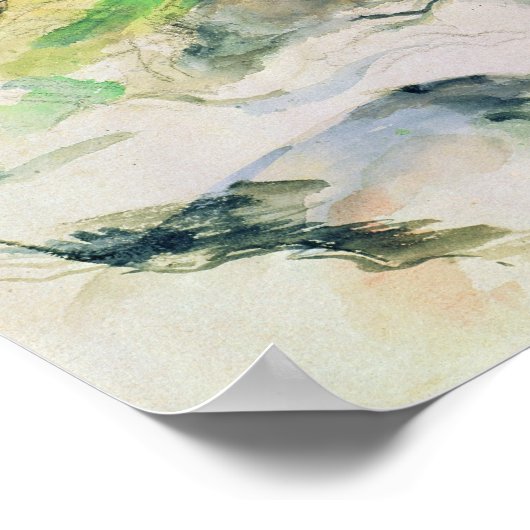 Landschaft in der Provence Poster (Ecke)