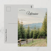 Landschaft in der Ukraine Postkarte (Vorne/Hinten)
