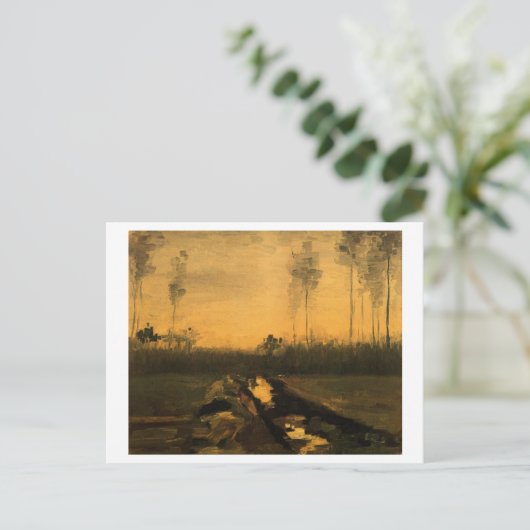 Landschaft in Dusk, Van Gogh Fine Art Postkarte (Stehend Vorderseite)