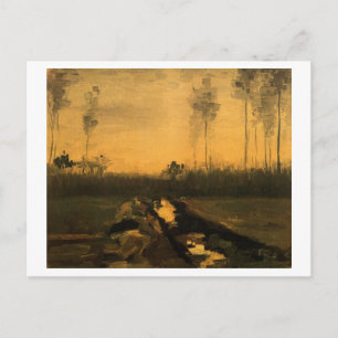 Landschaft in Dusk, Van Gogh Fine Art Postkarte