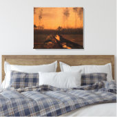 Landschaft in Dusk von Vincent van Gogh Leinwanddruck (Insitu (Schlafzimmer))
