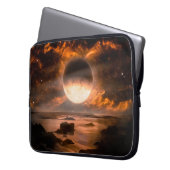 Landschaft in fantasievoller Alien mit flammendem Laptopschutzhülle (Vorderseite Links)