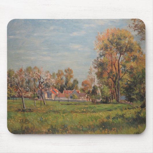 Landschaft in Lagny (Frankreich) Mousepad (Vorne)