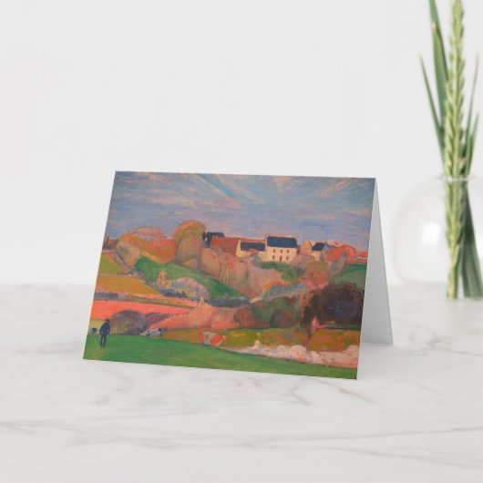 Landschaft in Le Pouldu: Leere Karte (Vorderseite)