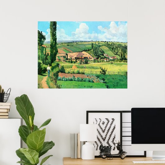 Landschaft in Les Patios, Pontoise, berühmte Kunst Poster (Heimbüro)