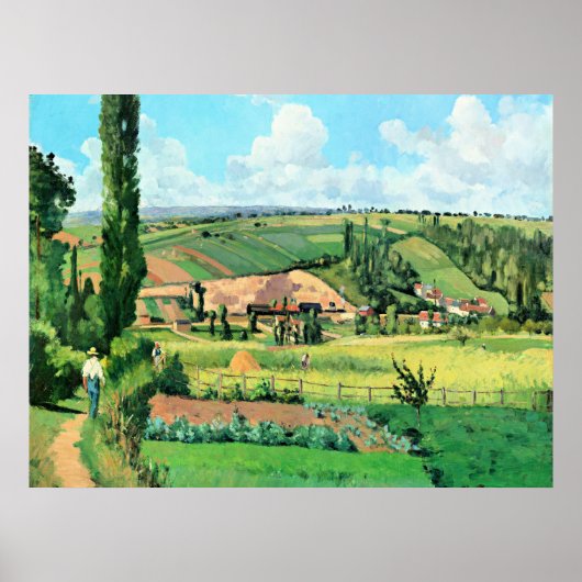 Landschaft in Les Patios, Pontoise, berühmte Kunst Poster (Vorne)