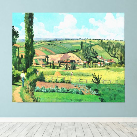 Landschaft in Les Patios, Pontoise, berühmtes Bild Leinwanddruck (Insitu (Holzboden))