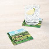 Landschaft in Les Patios, Pontoise, berühmtes Bild Rechteckiger Pappuntersetzer (Vor Ort)