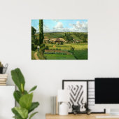 Landschaft in Les Pâtis von Camille Pissarro Poster (Heimbüro)