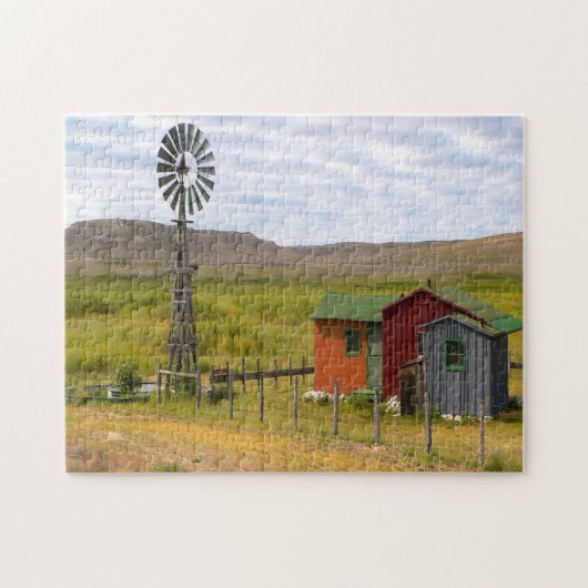 Landschaft in Nebraska. Puzzle (Horizontal)