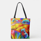 Landschaft in Regenbogenfarben Tasche (Rückseite)
