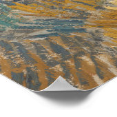 Landschaft in Saint-Rémy; Vincent Van Gogh Poster (Ecke)