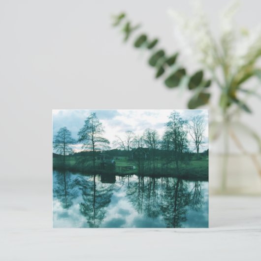 Landschaft in Schweden Postkarte (Stehend Vorderseite)