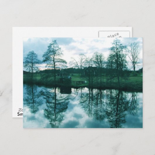 Landschaft in Schweden Postkarte (Vorne/Hinten)