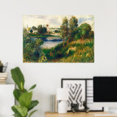 Landschaft in Vétheuil - Auguste Renoir Kunst, Kul Poster (Heimbüro)