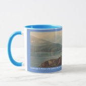 Landschaft in Wales mit Schloss, By John Varley Tasse (Links)