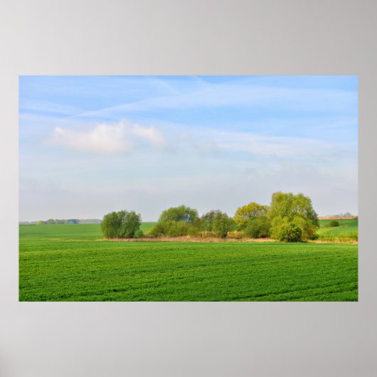 Landschaft in Wallonien, Provinz Liege Poster (Vorne)