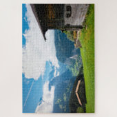 Landschaft in Wengen in der Schweiz Puzzle (Vertikal)