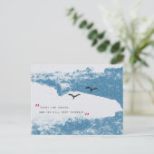 Landschaft inspirierende Worte Postkarte (Stehend Vorderseite)