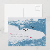 Landschaft inspirierende Worte Postkarte (Vorne/Hinten)