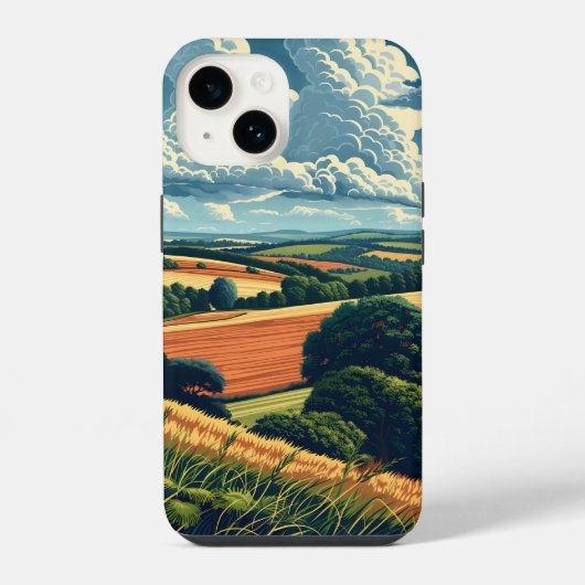 Landschaft iPhone Hülle (Rückseite)