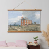 Landschaft Irmingland Hall, Norfolk England Wandteppich Mit Holzrahmen (Schlafzimmer)