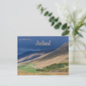 Landschaft Islands Postkarte (Stehend Vorderseite)