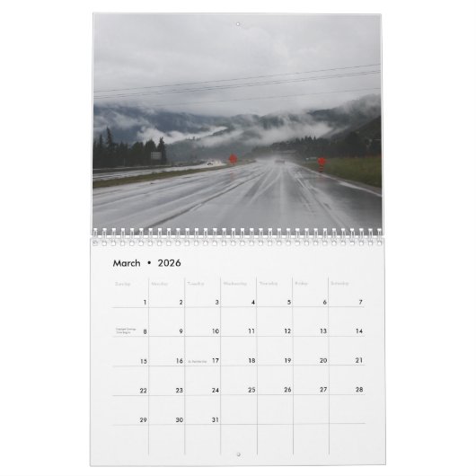 Landschaft Kalender (Mär 2026)