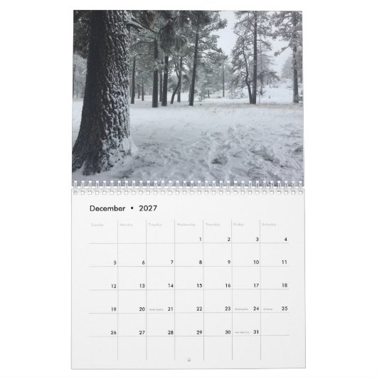 Landschaft Kalender (Dez 2027)