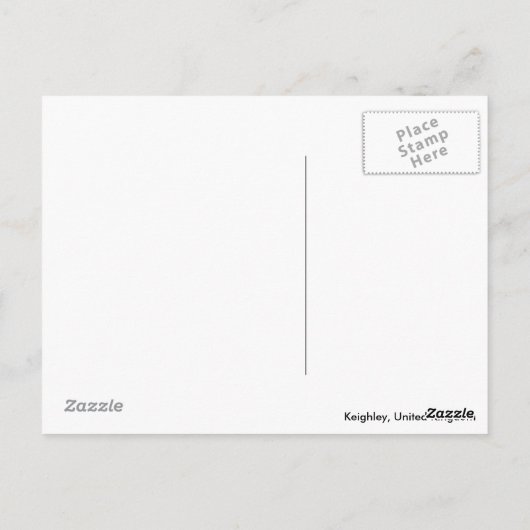 Landschaft Keighleys Postkarte (Rückseite)