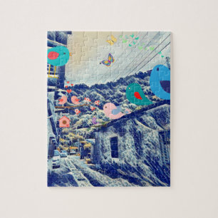 Landschaft kombinieren Anime Birds japanische Stil Puzzle