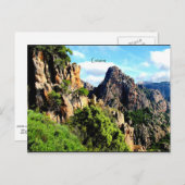 Landschaft Korsikas Postkarte (Vorne/Hinten)