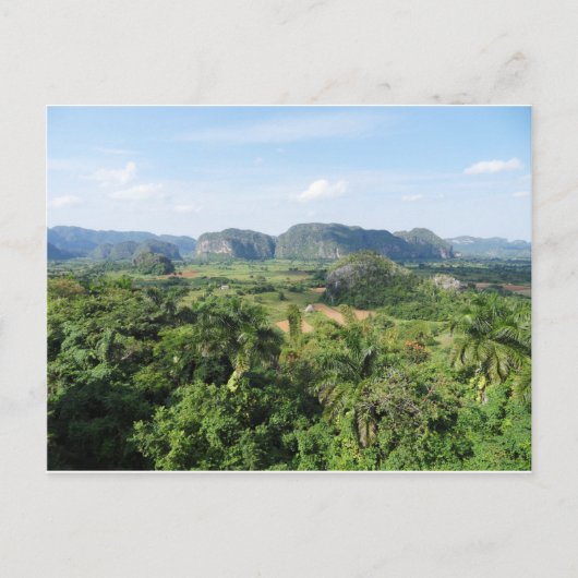 Landschaft Kubas Postkarte (Vorderseite)