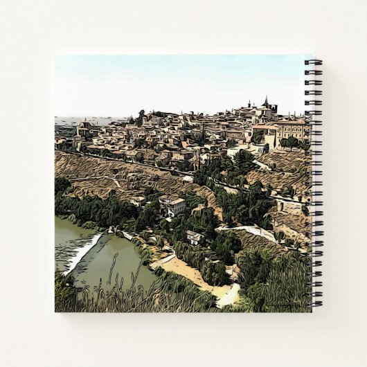 Landschaft Kunst Toledo, Spanien Notizblock (Rückseite)