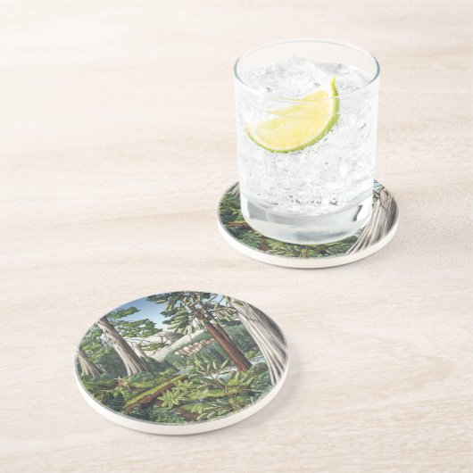 Landschaft Kunst Untersetzer Altes Wachstum Wald U (Seite)