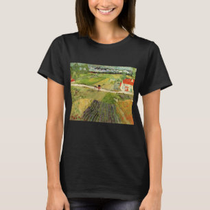 Landschaft, Kutsche und Zug von Vincent van Gogh T-Shirt