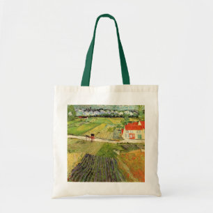Landschaft, Kutsche und Zug von Vincent van Gogh Tragetasche
